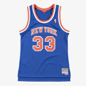 Women's Patrick Ewing Blue New York Knicks 1991/92 Hardwood Classics Swingman Jersey