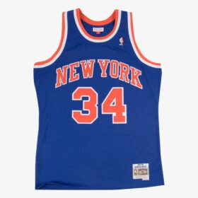 Men's Charles Oakley Blue New York Knicks 1991/92 Hardwood Classics Swingman Player Jersey