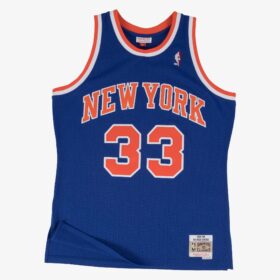 Men's Patrick Ewing Blue New York Knicks 1991/92 Hardwood Classics Swingman Player Jersey