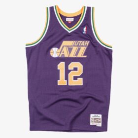 Men's John Stockton Purple Utah Jazz 1991/92 Hardwood Classics Swingman Player Jersey