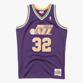 Men's Karl Malone Purple Utah Jazz 1991/92 Hardwood Classics Swingman Player Jersey