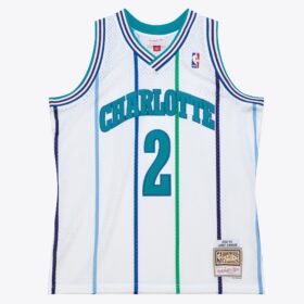 Men's Larry Johnson White Charlotte Hornets 1992/93 Hardwood Classics Swingman Player Jersey