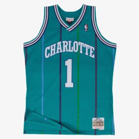 Men's Muggsy Bogues Teal Charlotte Hornets 1992/93 Hardwood Classics Swingman Player Jersey