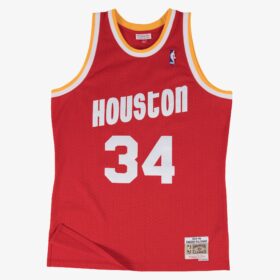 Men's Hakeem Olajuwon Red Houston Rockets 1993/94 Hardwood Classics Swingman Player Jersey