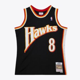 Men's Steve Smith Black Atlanta Hawks 1994/95 Hardwood Classics Swingman Jersey