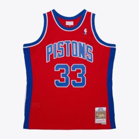 Men's Grant Hill Red Detroit Pistons 1994/95 Hardwood Classics Swingman Jersey