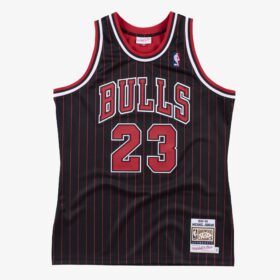 Men's Michael Jordan Black Chicago Bulls 1995/96 Jersey