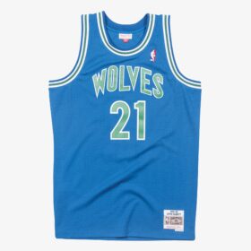 Men's Kevin Garnett Blue Minnesota Timberwolves 1995/96 Hardwood Classics Swingman Player Jersey