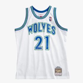 Men's Kevin Garnett White Minnesota Timberwolves 1995/96 Hardwood Classics Swingman Player Jersey