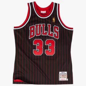 Men's Scottie Pippen Black Chicago Bulls 1996/97 Jersey