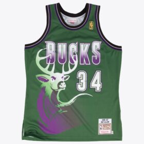 Men's Ray Allen Green Milwaukee Bucks 1996/97 Jersey