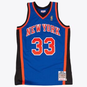 Men's Patrick Ewing Blue New York Knicks 1996/97 Jersey