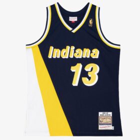 Men's Mark Jackson Navy Indiana Pacers 1996/97 Hardwood Classics Player Jersey