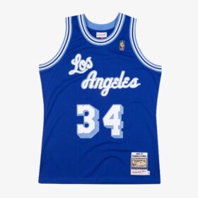 Men's Shaquille O'Neal Royal Los Angeles Lakers 1996/97 Hardwood Classics Player Jersey