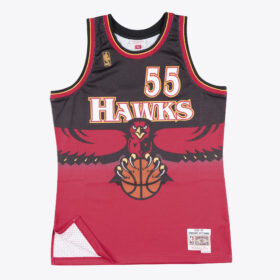 Men's Dikembe Mutombo Red Atlanta Hawks 1996/97 Hardwood Classics Swingman Player Jersey