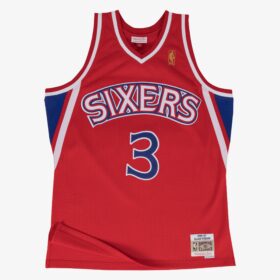 Men's Allen Iverson Royal Philadelphia 76ers 1996/97 Hardwood Classics Swingman Player Jersey