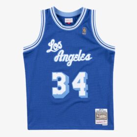 Men's Shaquille O'Neal Royal Los Angeles Lakers 1996/97 Hardwood Classics Swingman Player Jersey