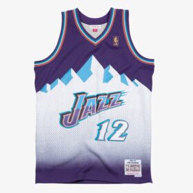 Men's John Stockton Purple Utah Jazz 1996/97 Hardwood Classics Swingman Player Jersey