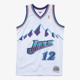 Men's John Stockton White Utah Jazz 1996/97 Hardwood Classics Swingman Player Jersey