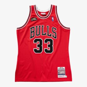 Men's Scottie Pippen Red Chicago Bulls 1997/98 Jersey