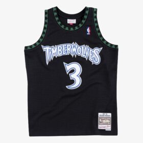 Men's Stephon Marbury Black Minnesota Timberwolves 1997/98 Hardwood Classics Swingman Player Jersey