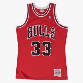 Men's Scottie Pippen Red Chicago Bulls 1997/98 Swingman Jersey