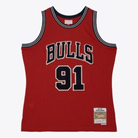 Men's Dennis Rodman Red Chicago Bulls 1997/98 Swingman Jersey