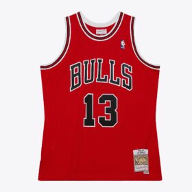 Men's Luc Longley Red Chicago Bulls 1997/98 Swingman Jersey