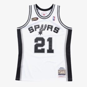 Men's Tim Duncan White San Antonio Spurs 1998/99 Jersey