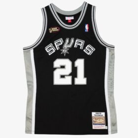 Men's Tim Duncan Black San Antonio Spurs 1998/99 Jersey