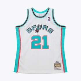 Men's Tim Duncan White San Antonio Spurs 1998/99 Hardwood Classics Swingman Jersey