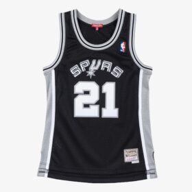 Women's Tim Duncan Black San Antonio Spurs 1998/99 Hardwood Classics Swingman Jersey