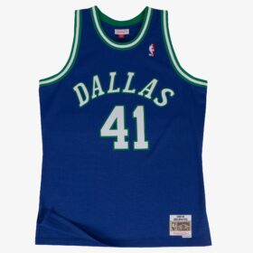 Men's Dirk Nowitzki Blue Dallas Mavericks 1998/99 Hardwood Classics Swingman Player Jersey