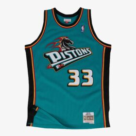 Men's Grant Hill Teal Detroit Pistons 1998/99 Hardwood Classics Swingman Player Jersey