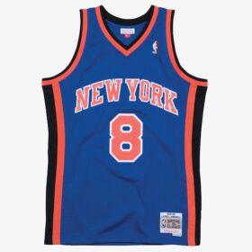 Men's Latrell Sprewell Blue New York Knicks 1998/99 Hardwood Classics Swingman Player Jersey