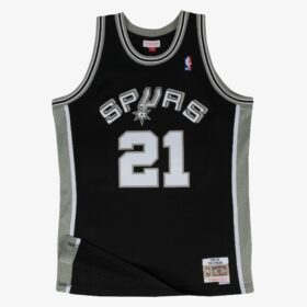 Men's Tim Duncan Black San Antonio Spurs 1998/99 Hardwood Classics Swingman Player Jersey