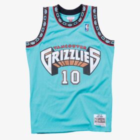 Men's Mike Bibby Turquoise Vancouver Grizzlies 1998/99 Hardwood Classics Swingman Player Jersey