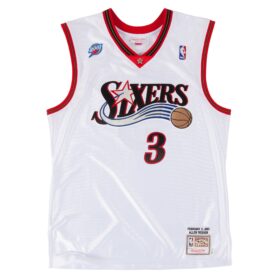 Men's Allen Iverson White Philadelphia 76ers 2001  BasketBallAll-Star Game Jersey