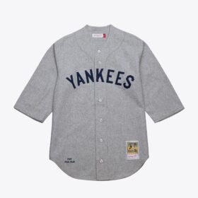 Men's Babe Ruth Gray New York Yankees 1929 Jersey