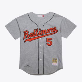 Men's Brooks Robinson Gray Baltimore Orioles 1966 Jersey