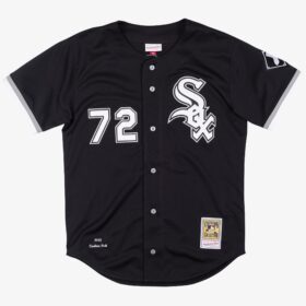 Men's Carlton Fisk Black Chicago White Sox Cooperstown Collection 1993 Player Jersey