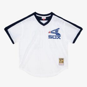 Men's Carlton Fisk White Chicago White Sox Cooperstown Collection Pullover Jersey