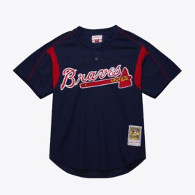 Men's Chipper Jones Navy Atlanta Braves 2003 Batting Practice Jersey