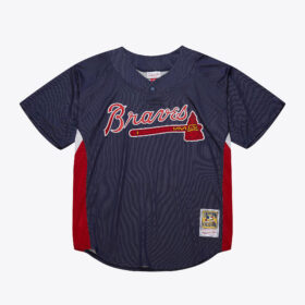 Men's Chipper Jones Navy Atlanta Braves 2007 Batting Practice Jersey