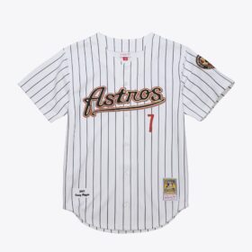 Men's Craig Biggio White Houston Astros 2001 Jersey