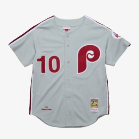 Men's Darren Daulton Gray Philadelphia Phillies 1989 Road Jersey