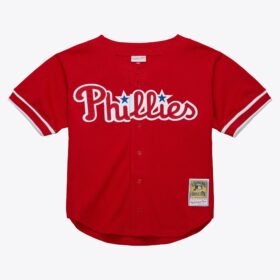 Men's Darren Daulton Red Philadelphia Phillies 1993 Batting Practice Jersey