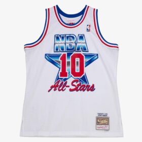 Men's Dennis Rodman White Hardwood Classics 1992 Basketball All-Star Game Swingman Jersey