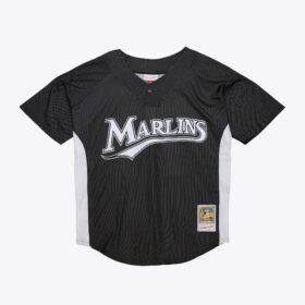 Men's Dontrelle Willis Black Florida Marlins 2007 Batting Practice Jersey