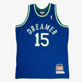 Men's DREAMER x Mitchell & Ness Blue Dallas Mavericks Hardwood Classics Fashion Jersey